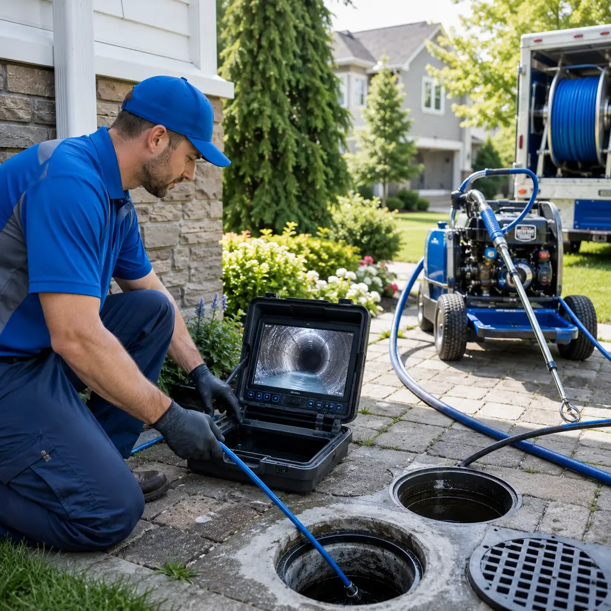 Outdoor drain cleaning professionals serving East Ryegate, VT
